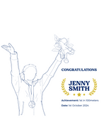 Personalised Athletics Achievement Embroidered Hoodie