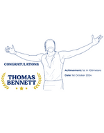 Personalised Athletics Achievement Embroidered Hoodie