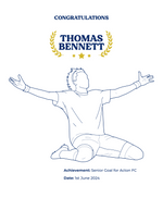 Personalised Embroidered Football Achievement Polo Shirt