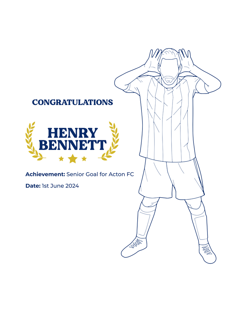 Personalised Embroidered Football Success Hoodie