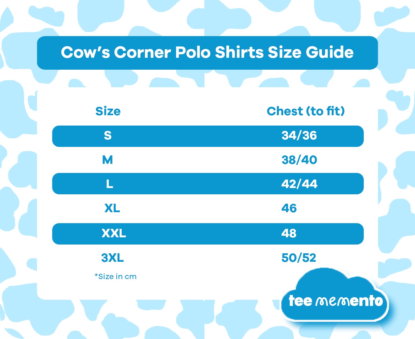 Size chart image