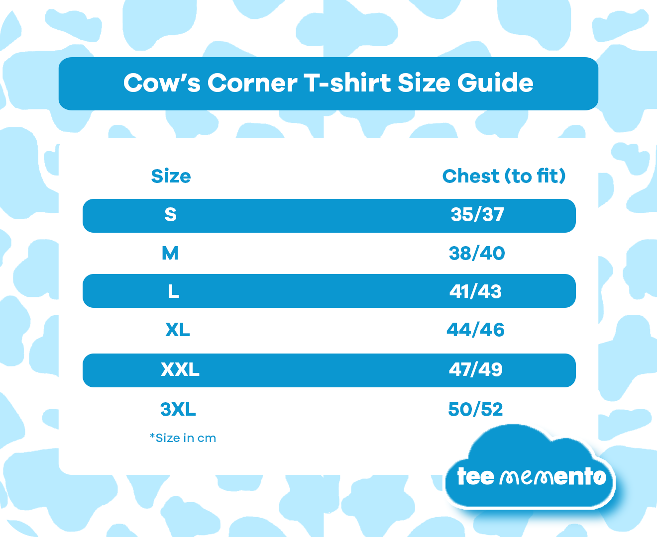Size chart image
