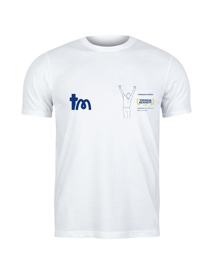 Personalised Embroidered Cricket Bowling Tribute T-Shirt