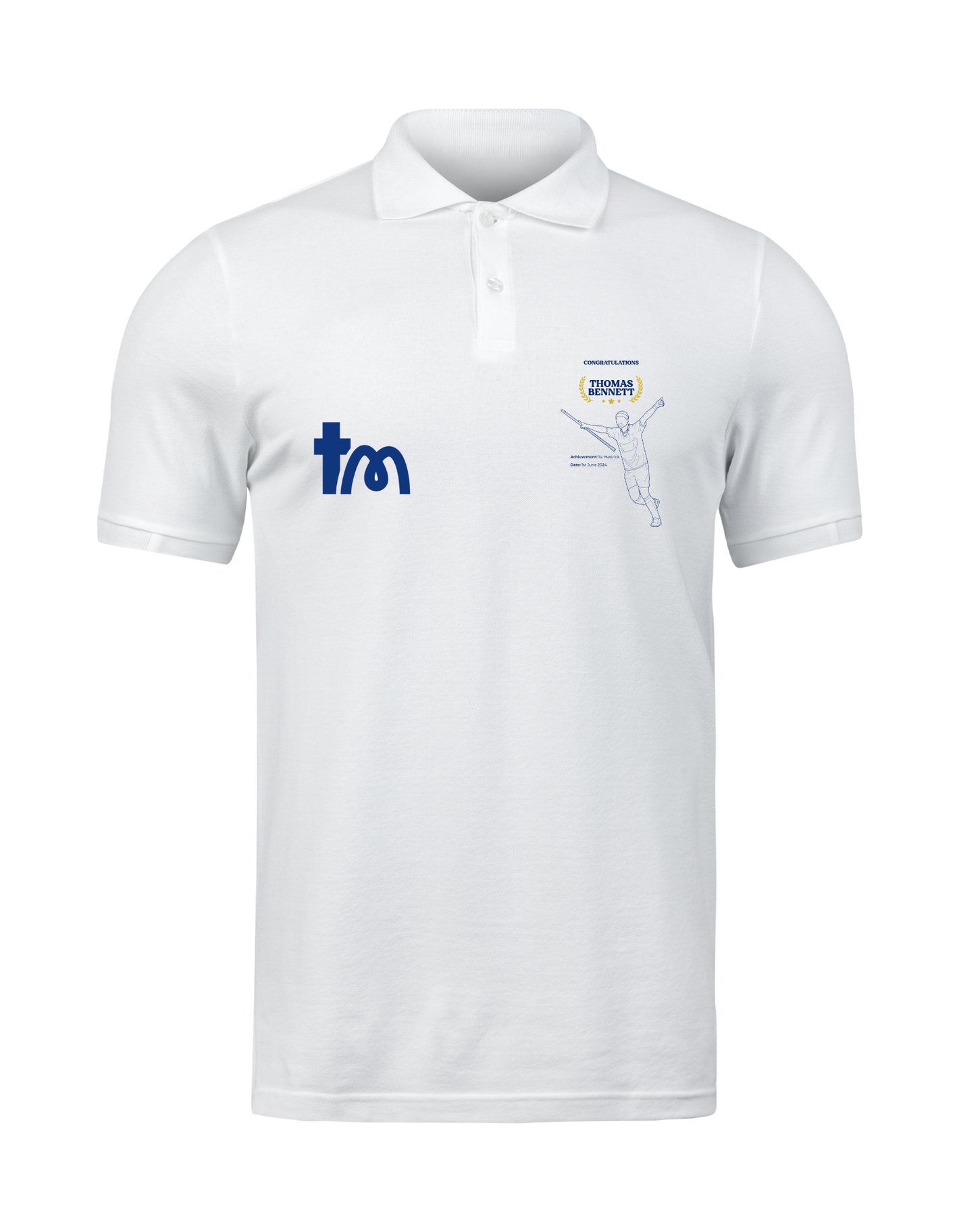 Personalised Embroidered Hockey Success Polo Shirt