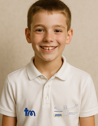 Personalised Embroidered Athletics Achievement Polo Shirt