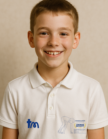 Personalised Embroidered Athletics Achievement Polo Shirt
