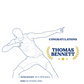 Personalised Embroidered Athletics Achievement T-Shirt