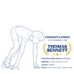 Illustration of a runner with race details on a white background
