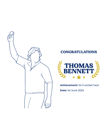 Personalised Embroidered Cricket Bowling Success Hoodie