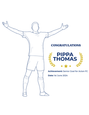 Personalised Embroidered Football Milestone Polo Shirt