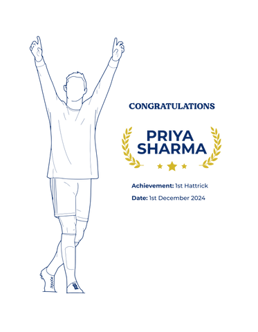 Personalised Embroidered Football Achievement Polo Shirt