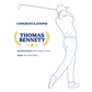 Personalised Embroidered Golf Success Polo Shirt