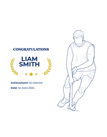 Personalised Embroidered Hockey Success Polo Shirt