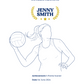 A netball design showcasing a TeeMemento product