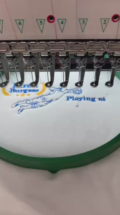 Video of a TeeMemento embroidered product taking place